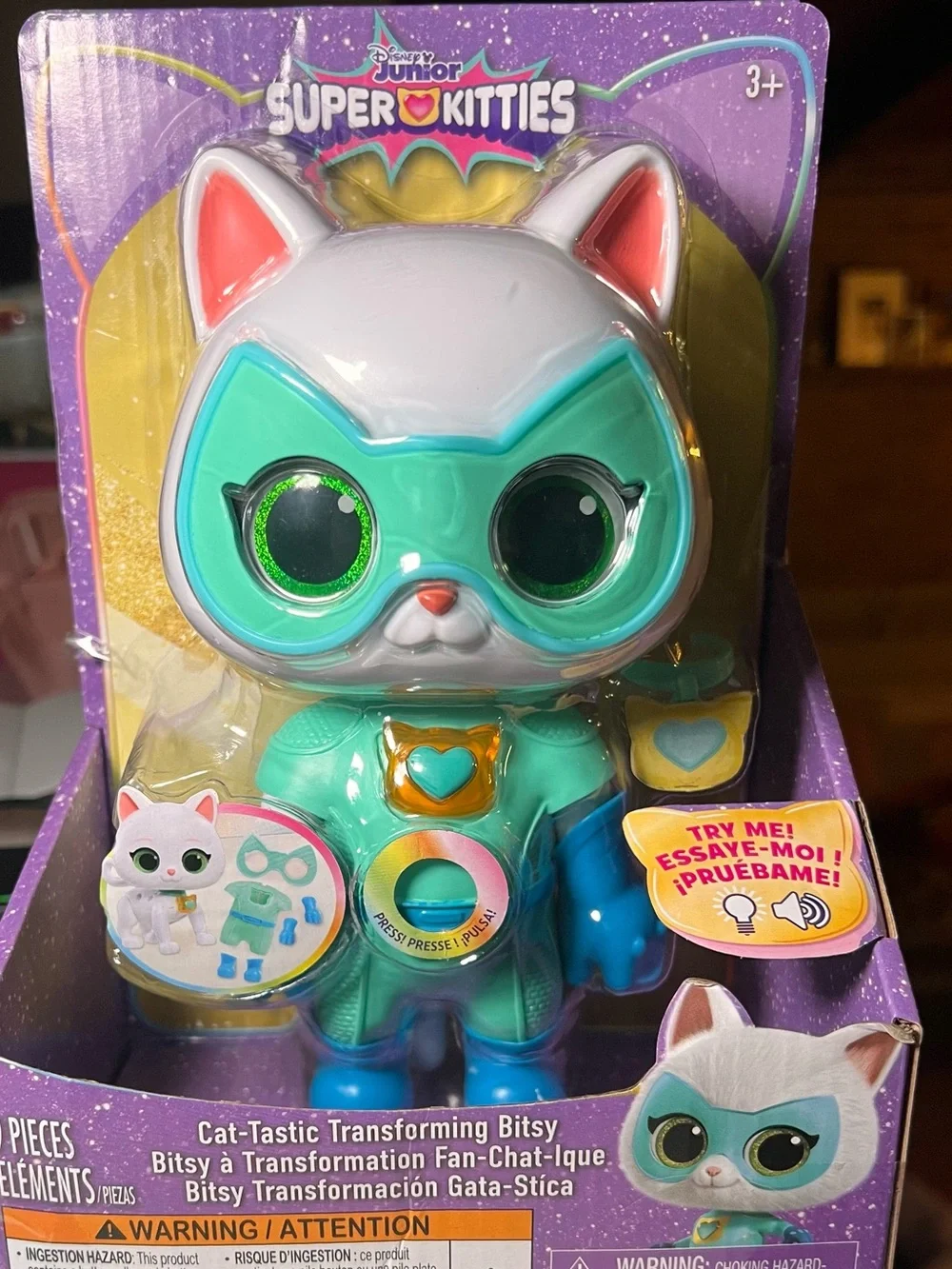 Disney Junior Super Kitties Cat-Tastic Transforming Bitsy - sounds